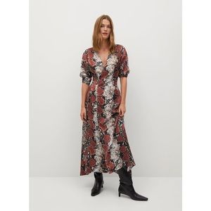 Mango Snake Print Dress